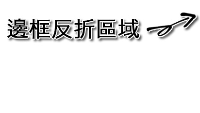 邊框區域提示